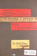 Warner & Swasey-Warner & Swasey 1AC, Single Spindle Chucking Automatic M-3030, Service Manual-1AC-M-3030-01